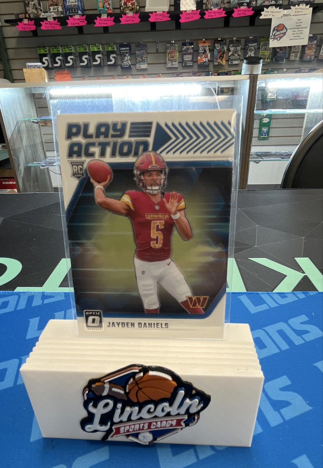2024 Panini Donruss Optic - Play Action Jayden Daniels #1 (RC)
