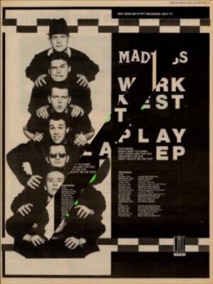 Madness UK Tour Advert 1980 MM-DSIO