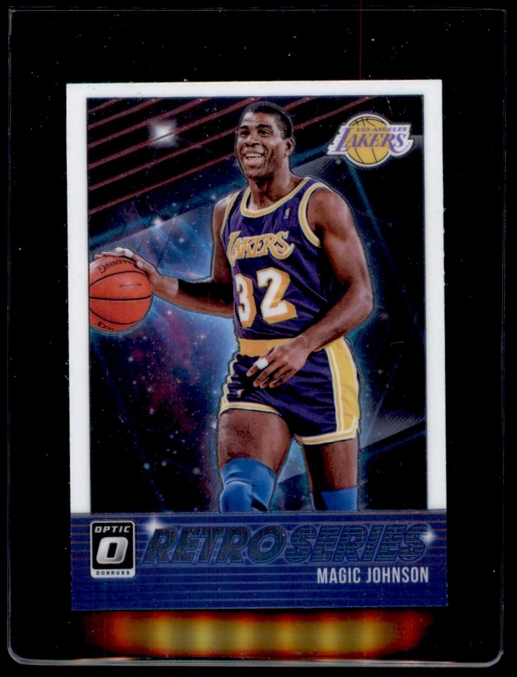 2018-19 DONRUSS OPTIC RETRO SERIES MAGIC JOHNSON LOS ANGELES LAKERS #25