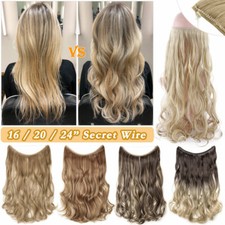 Secret Wire Hair Extensions 1PCS Real Thick as Human Invisible Hidden Elastic US