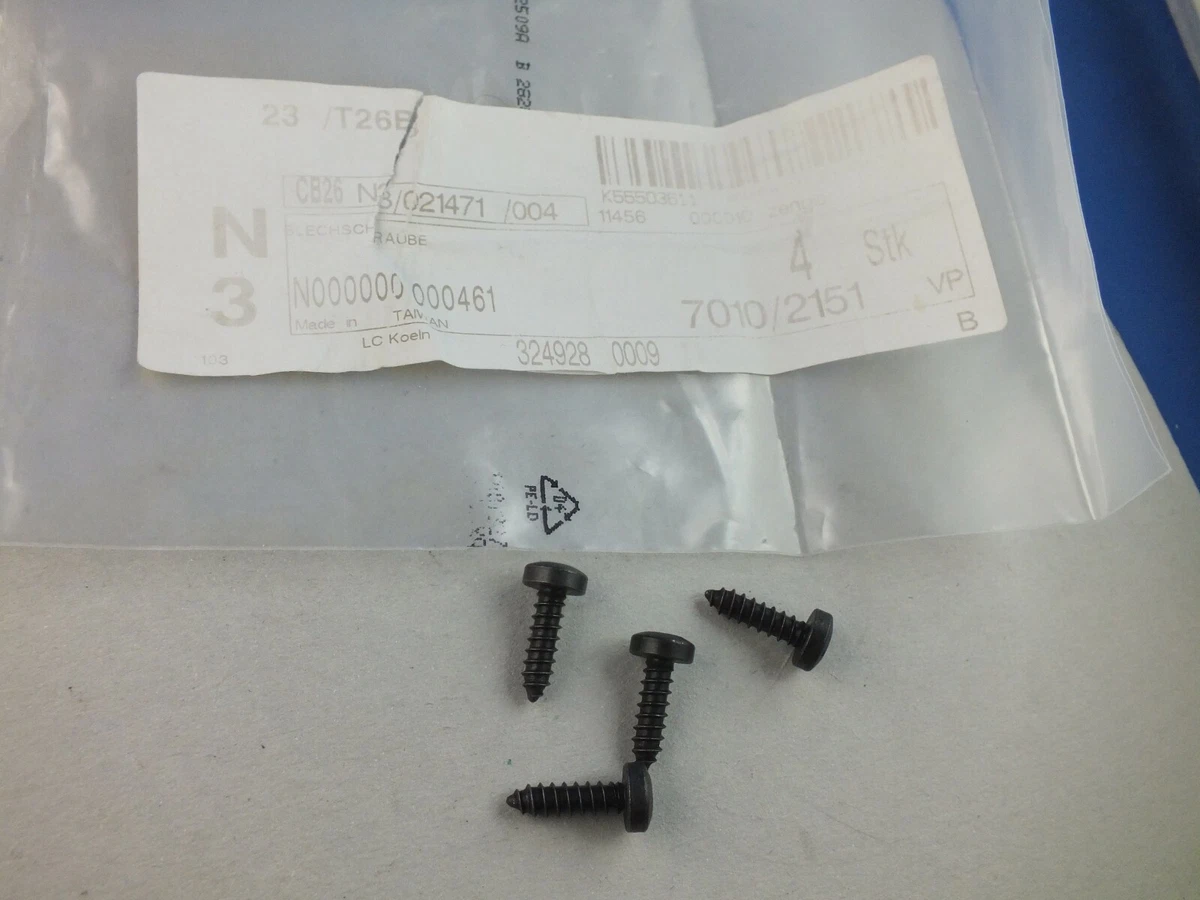 4x ORIGINAL Mercedes Befestigung Schrauben Blechschrauben  