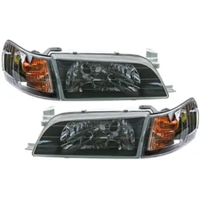 1 SET TOYOTA Corolla Front HEAD LIGHTS Corner Lamp Black AE100 AE101 + FAST DHL