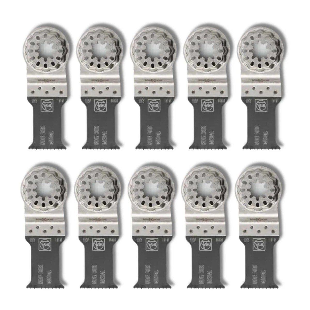 Fein 63502157290 Bi-Metal Oscillating Blade (10 Pack), 1-3/16 x 2 