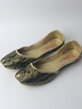Punjabi jutti Indian khussa flat shoes Womens shoes mojari Sandal US Size 7