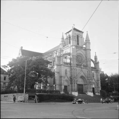 Lausanne Cathedral 1955 Switzerland Historic Old Photo