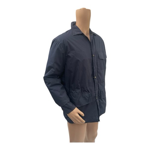 Driza-Bone Mens Blue Hooded Coat Plaid Lining Size Small - Picture 3 of 15