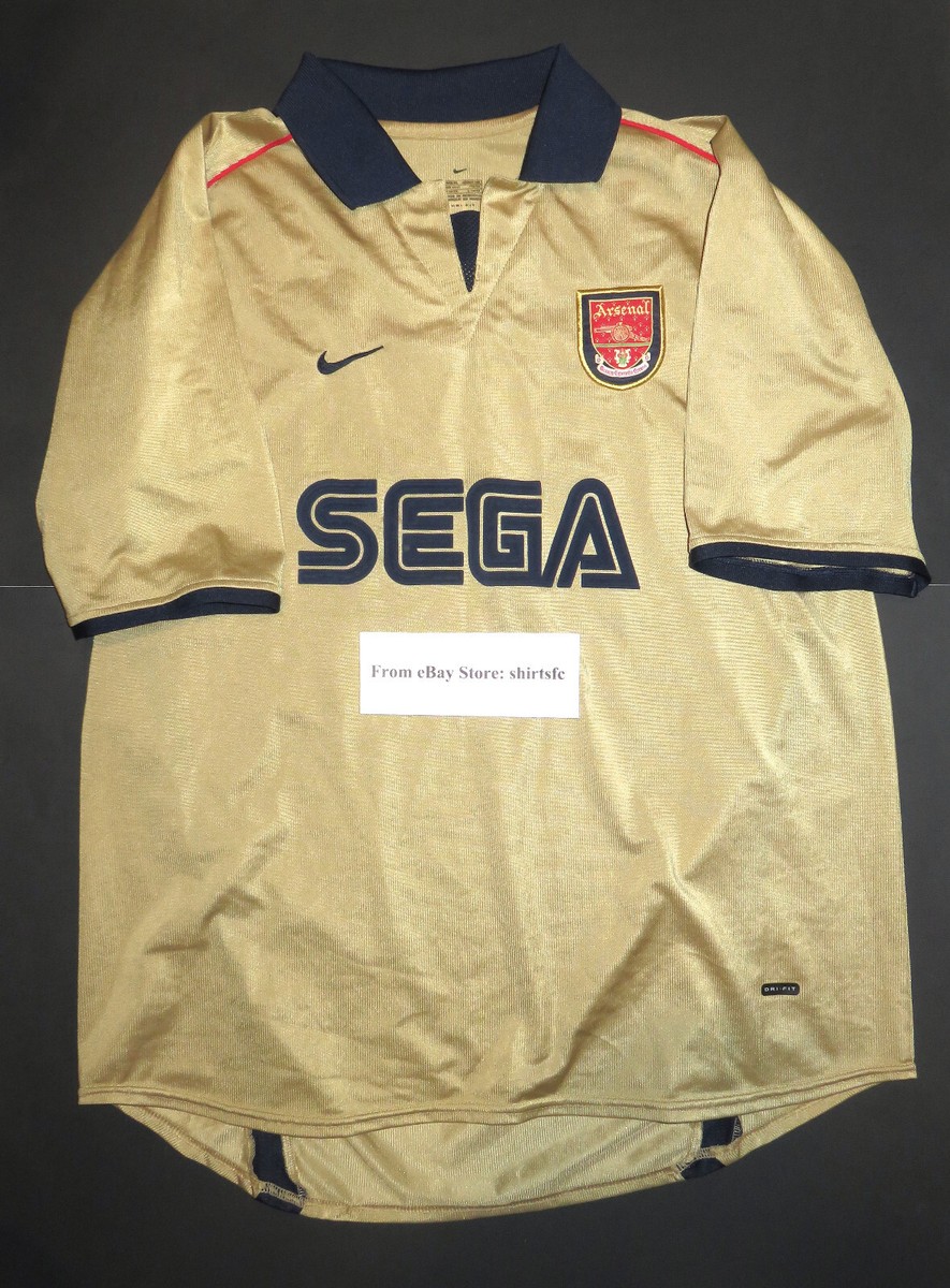 00/02 NIKE × Arsenal S/S Game Shirts Dreamcast Arsenal 00-02 Home Nike Red Small Futbol Soccer