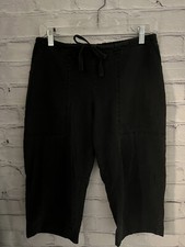 SF City Lights Made in USA Dark Gray Capris Pants Drawstring Women's Size M