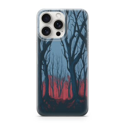 VOLLMOND HORROR Handy Hülle Transparent für iphone 12 MINI Grusel Wald M4