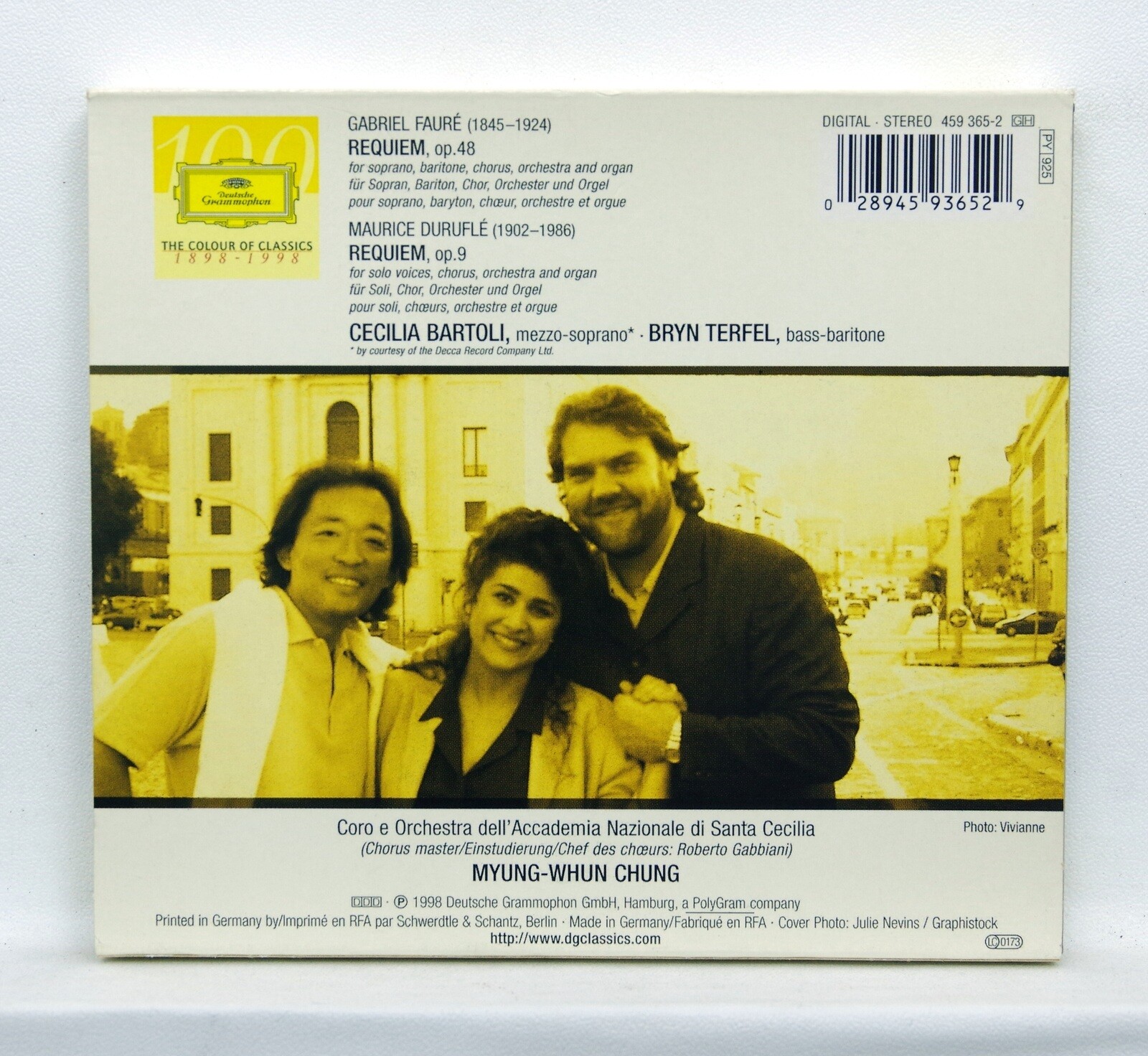 CECILIA BARTOLI, BRYN TERFEL FAURE & DURUFLE Requiems DDG CD NM eBay