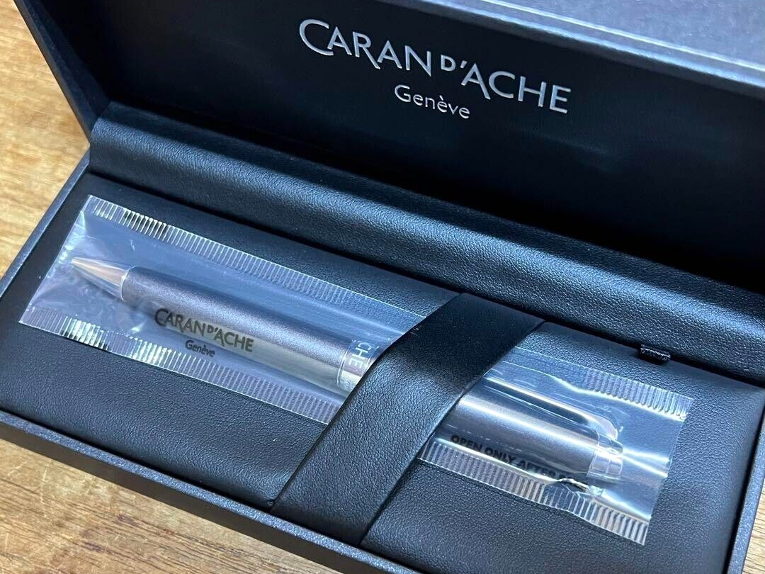 PATEK PHILIPPE Caran d'Ache Novelty Metalic Gray Ballpoint Pen wz
