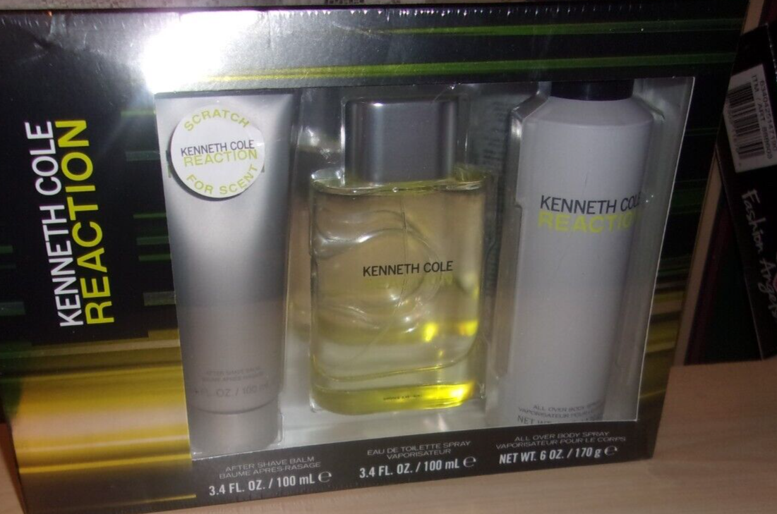 Reaction by Cole 3pc Gift Set 3.4 oz EDT + Aftershave Balm