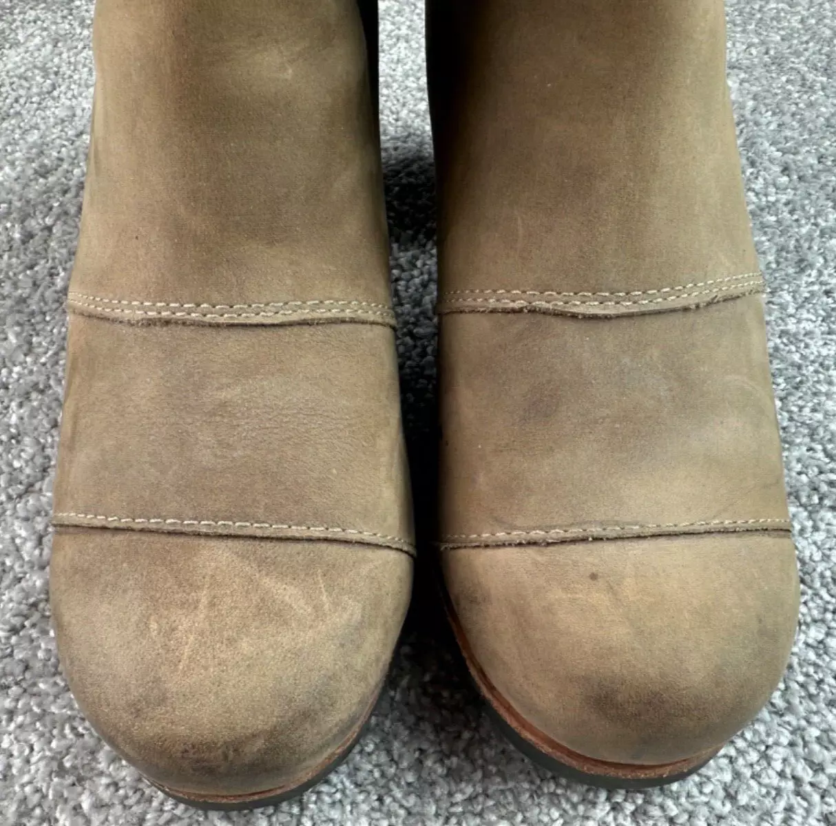 sorel addington chelsea high heel waterproof nubuck leather boots
