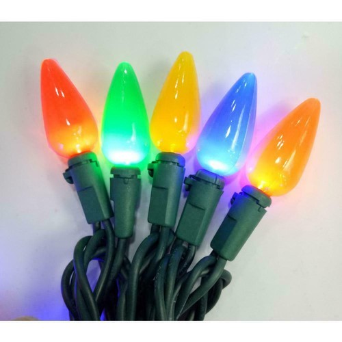 NEW!! Home Accents Holiday 50 LED Lights C6 Multicolored Indoor/Outdoor eBay