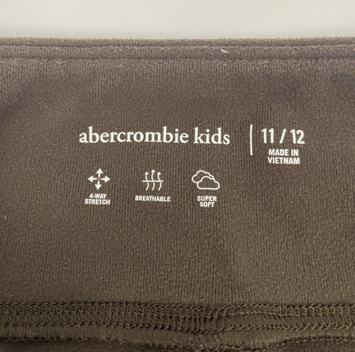 Abercrombie Kids Girl's Size 11/12 Flare Brown Yoga Pants - Picture 3 of 7