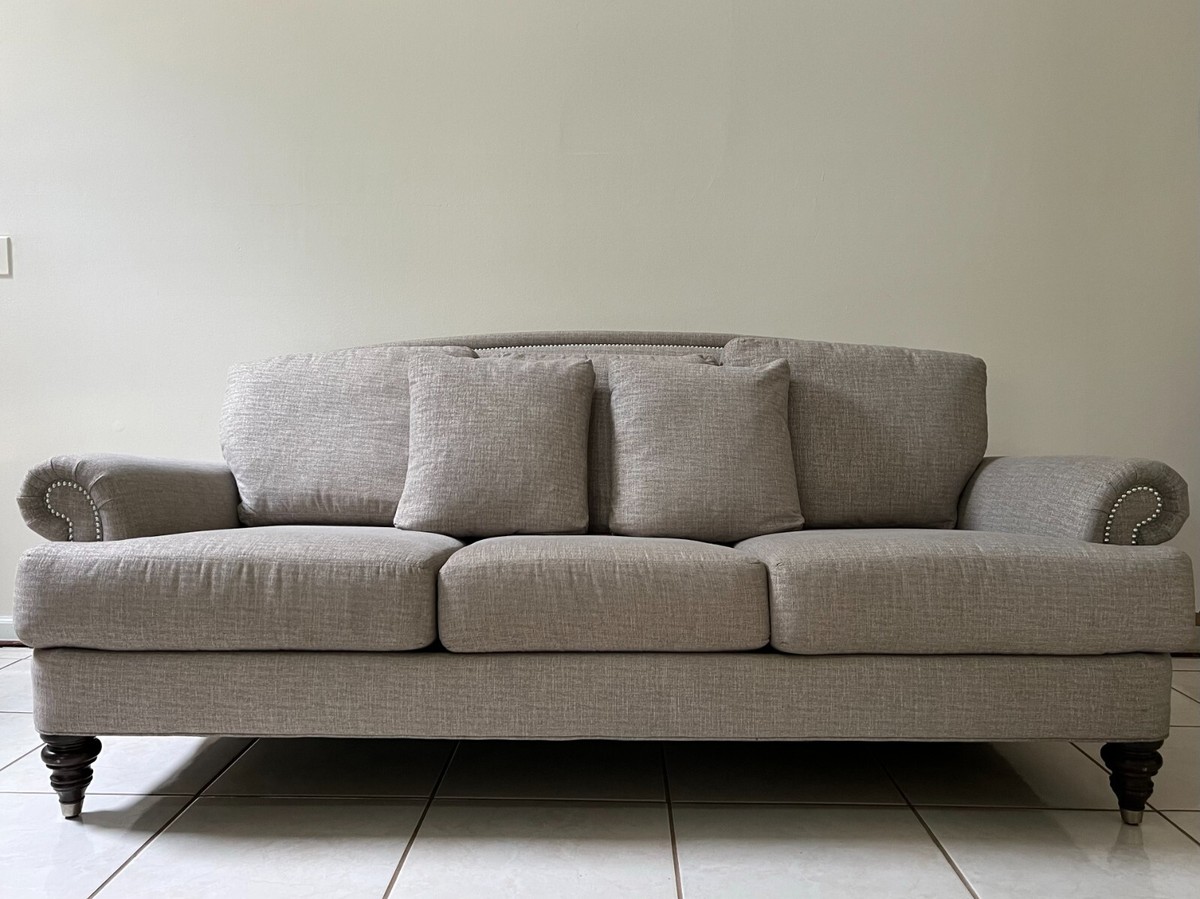 Ethan Allen Hyde Sofa Excellent Condition Great Quality Grey