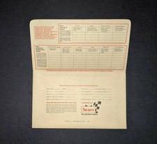 1970's Sears Car Folder Rat Rod Man Cave Tire Oil Ford Chevrolet Olds Buick