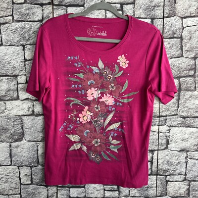 Mark Adam TShirt DE 40/42 Pink-Blumendruck 22S9