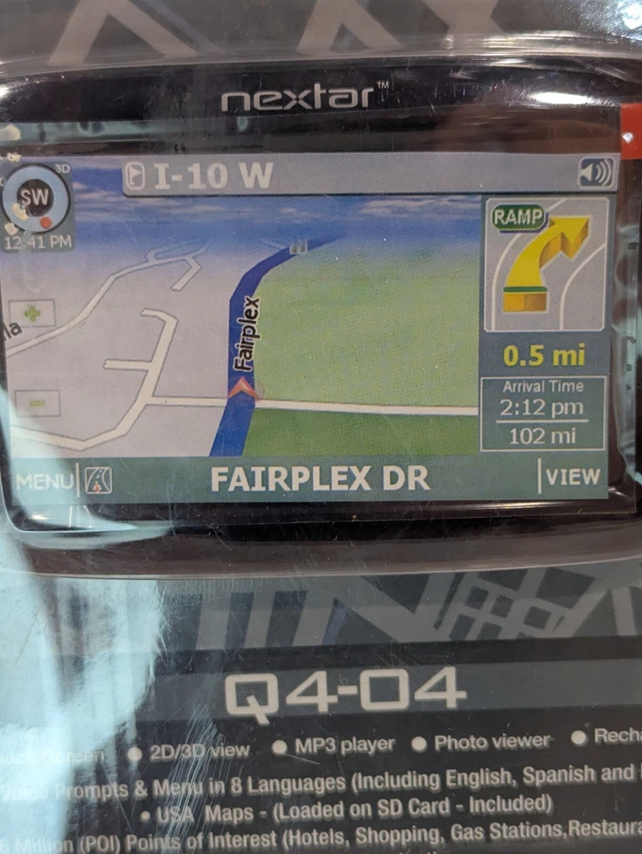 Nextar Satellite Navigation 8 Languages 4.3" Touch Screen Q4-04 2D/3D New Sealed - Image 4 of 4