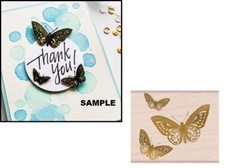 Hero Arts G6353 FROM THE VAULT BUTTERFLY Rubber Stamp Limited Edition