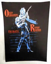 Ozzy Osbourne Randy Rhoads Tribute Back Patch - 1987 - NEW - Vintage Crazy Train