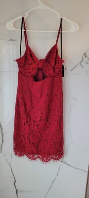 chinese dress ladies Forever 21 Black & Red Lace V-Neck Long Sleeve Baby Doll Dress  Zoehify