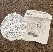 Tri Chem liquid Embroidery Vintage Nip Mickey Mouse Wreath To Paint