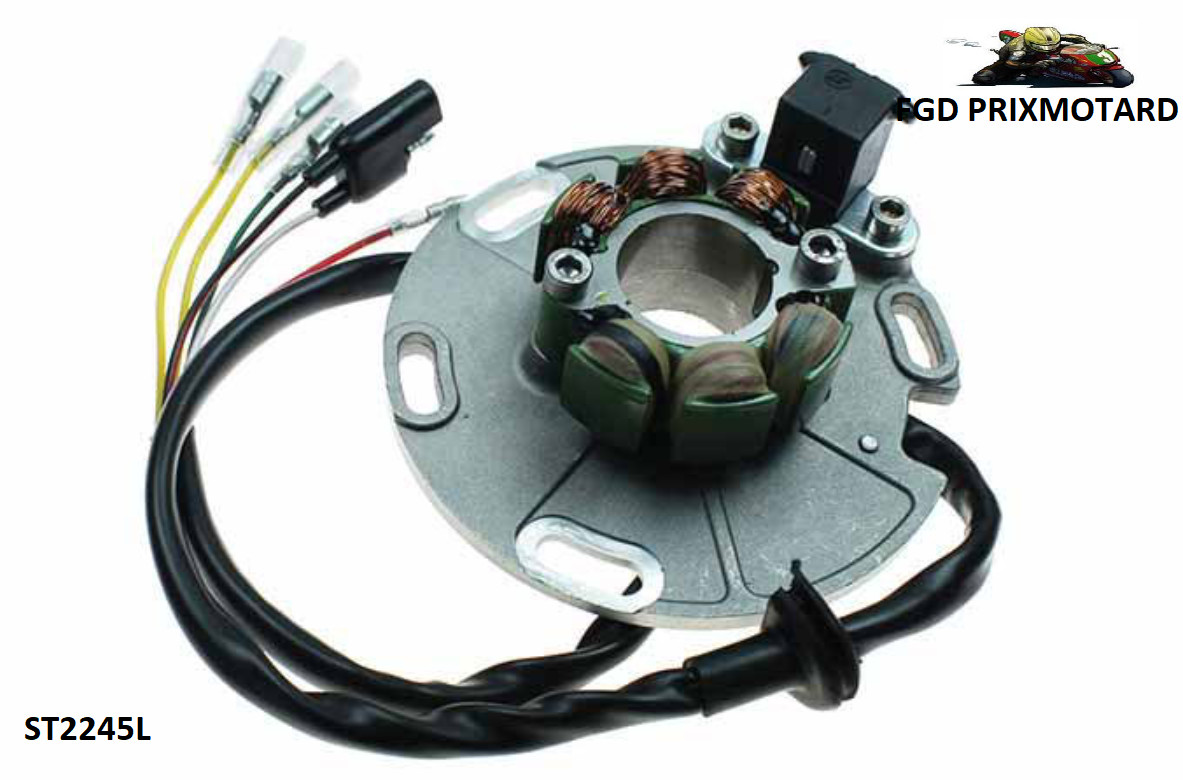 Stator alternateur Suzuki RM 125 1989-1993 avec circuit de lumière pour électricité moto
