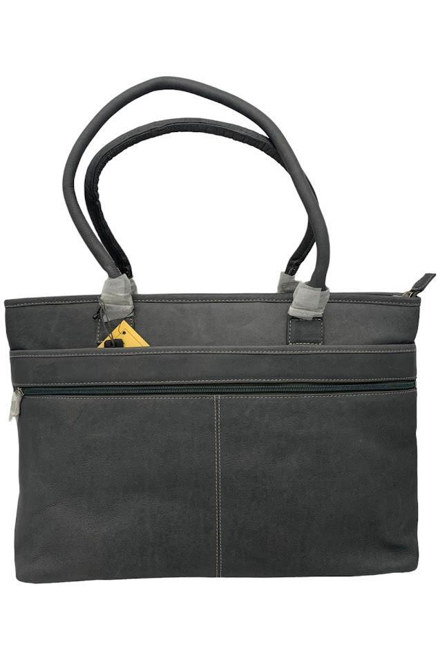 Сумка Le Donne Leather Fauna Executive Tote серого цвета