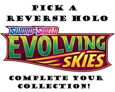 Pick a Reverse Holo Pokemon Card - Evolving Skies Common, Uncommon & Rare NM