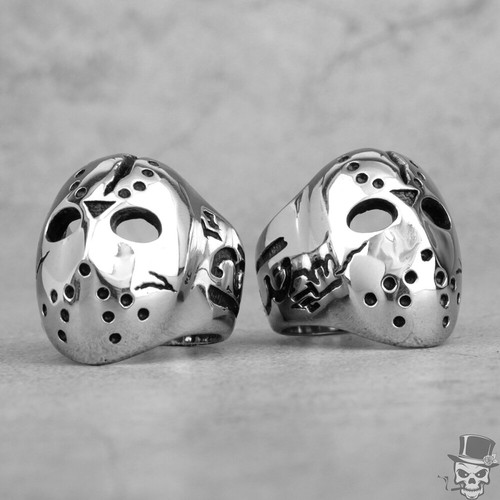 Anillo asesino máscara Sculpt Rings™ - Joyería de acero inoxidable inspirada en el terror - Imagen 2 de 9