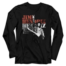 Jimi Hendrix Peace Black L/S Music Shirt