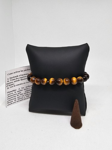 PULSERA DE OJO DE TIGRE / TIGER'S EYE QUARTZ BRACELET PARA PROTECCION LIMPIA - Bild 3 von 3