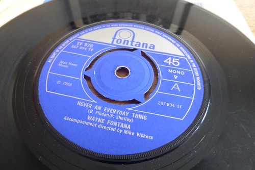 Wayne Fontana Never an Everyday Thing UK '68 1st Fontana TF 976 Psych 7" Single - Picture 3 of 5