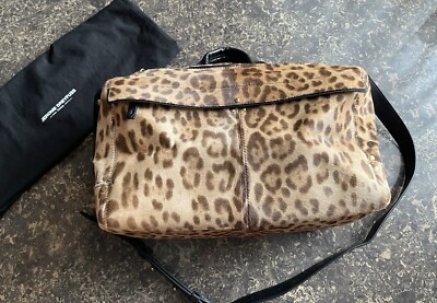 NEW Jerome Dreyfuss Raoul Bag Leopard Sauvage Calf Ponyhair