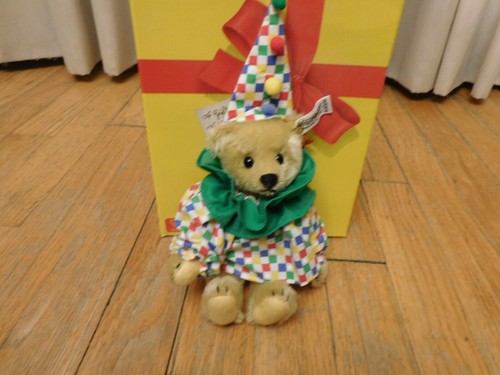 Vintage7" Steiff Teddy Bear Limited Clown Mohair Bear ALL ID 0163/19 - Picture 2 of 4