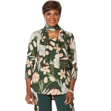 Antthony "Dream in Color" 2Piece Top with Scarf 669119-R