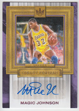 2023-24 Panini Court Kings Magic Johnson Legacy Portrait Pink Auto 8/8 1/1