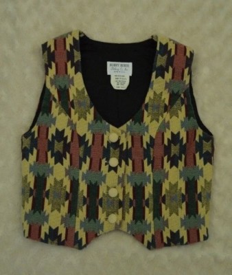 Hobby Horse Clothing Co. Medium Vest Child's Multi-Color Western Show USA Made