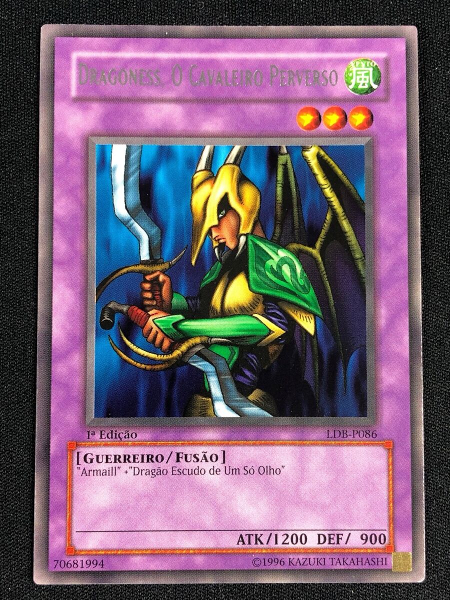 YUGIOH DRAGONESS THE WICKED KNIGHT LDB-P086 1ST RARE (NM