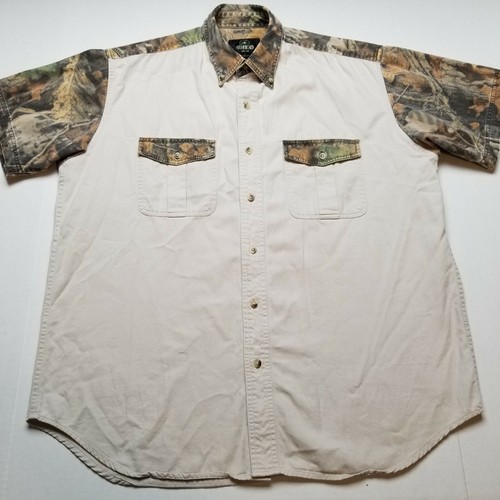 RedHead Dress Shirt Mens L Camo Short 