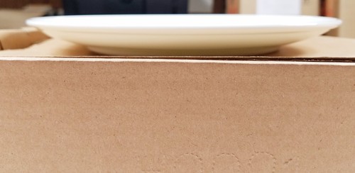 NARUMI Japanese Bone China 92626 White 25cm/10in Round Coupe Plate Box of 6 NEW - Picture 4 of 8