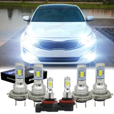For 2014 2015 KIA OPTIMA-6x  6000K LED Headlight High/Low+Fog Light Bulbs Kit HK