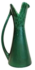 Vintage Mid Century Modern Green Royal Haeger Pottery Ceramic Pitcher Vase 16"