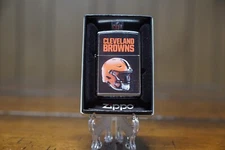 CLEVELAND BROWNS HELMET DESIGN NFL ZIPPO LIGHTER MINT IN BOX