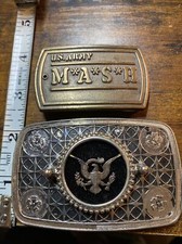 Two Military belt buckles