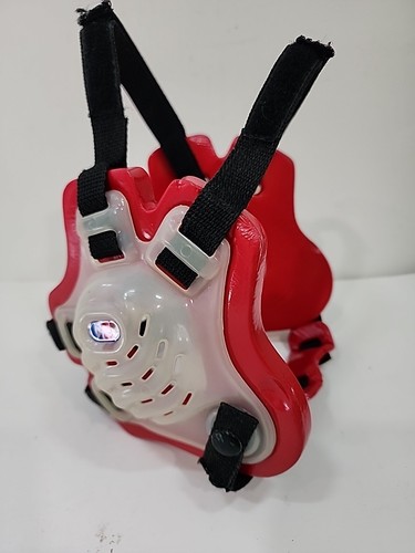 CK Cliff Keen Red White Black Adjustable Protective WRESTLING HEADGEAR EUC