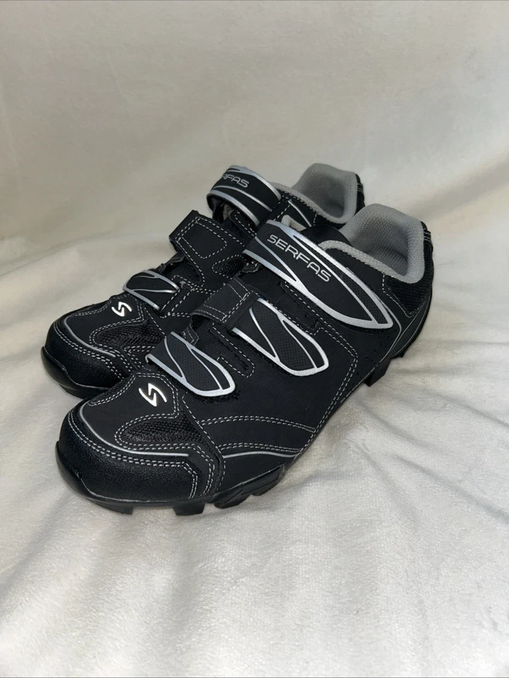 Serfas Women’s TCP Cycling Shoes Size 40 Euro / 8 US Black White Stiffness 7 - Image 2 of 4