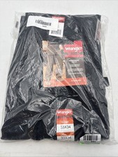 New Wrangler Riggs Workwear Relaxed RipStop Ranger Cargo Pants Black 33W X 34L