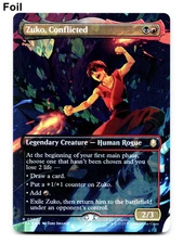 Zuko Conflicted (Borderless) - FOIL - [Avatar: The Last Airbender] MTG 💀🔥